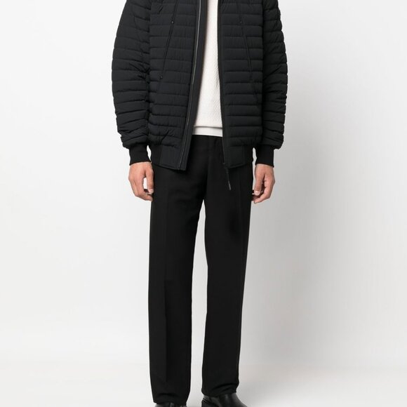 Moose Knuckles Keap Down Bomber Jacket in Black, Large - Picture 15 of 16